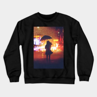 Lonely woman Crewneck Sweatshirt